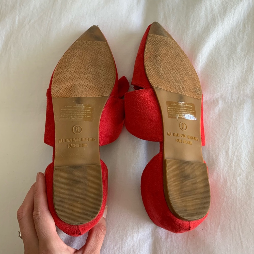 Pointed Toe Bow Flats - image 2